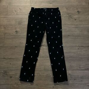 Talbots Owl Print Corduroy All Over‎ Print Simply Flattering 5 Pocket Size 10